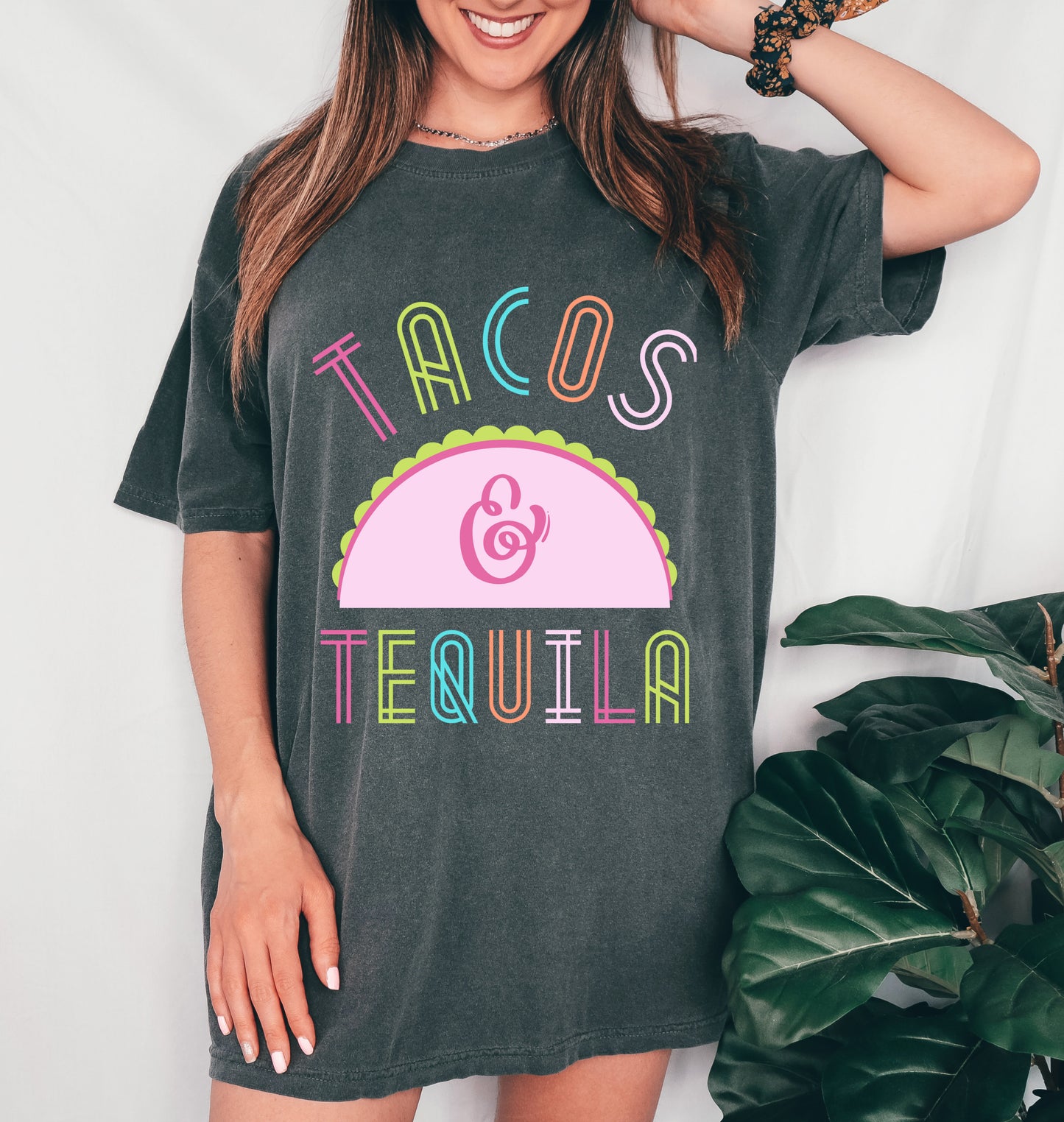 Comfort Colors or Bella Canvas Tacos and Tequila Tee/ Mineral Washed Shirt/ Cinco De Mayo