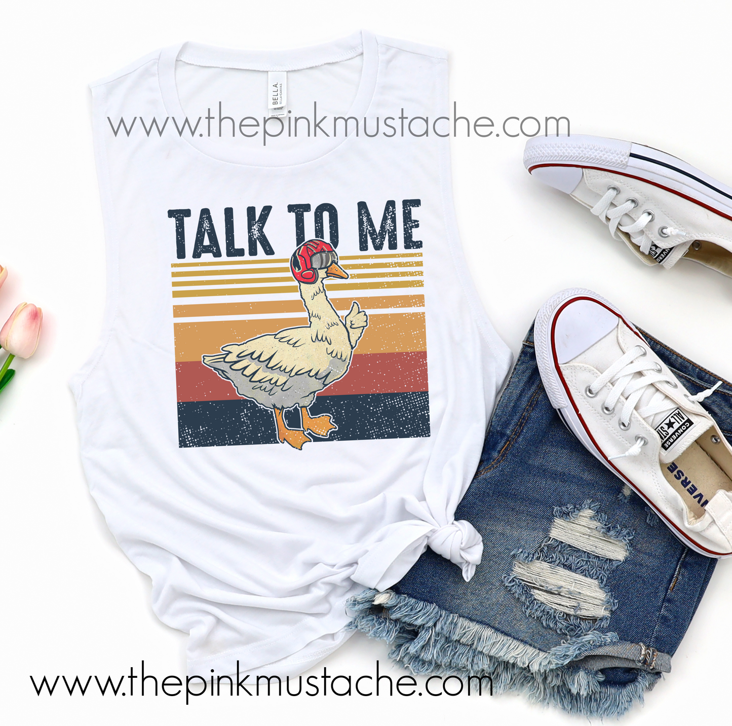Talk To Me Goose Funny Muscle Tank Top - MENS AND WOMENS SIZES AVAILABLE/ Top Gun Inspired Tank/ Maverick Goose / Aviators Tank - Top Gun 2 Inspired