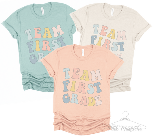 Team Any Grade Tee/ Teacher Shirts/ Student Shirts/ Multiple Colors