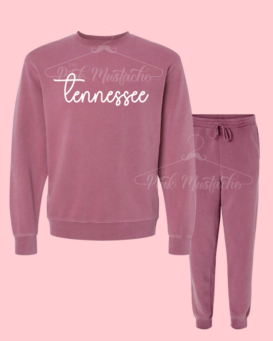 Custom Any State Joggers/ Pigment Dyed Sweatshirt/ Set - Sold Separately