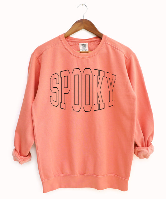 Comfort Colors Spooky Halloween Sweatshirt/ Halloween Sweatshirts