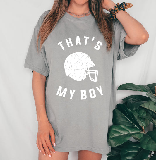 Comfort Colors That's My Boy Football Tee/ Multiple Colors