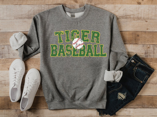Custom Tiger Baseball (Or Any Team) Sweatshirt