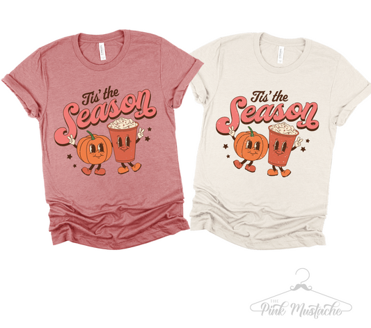 Tis The Season Pumpkin Spice/ Bella Canvas T-Shirt/ Halloween Fall Shirt/ Toddler, Youth and Adult Shirts