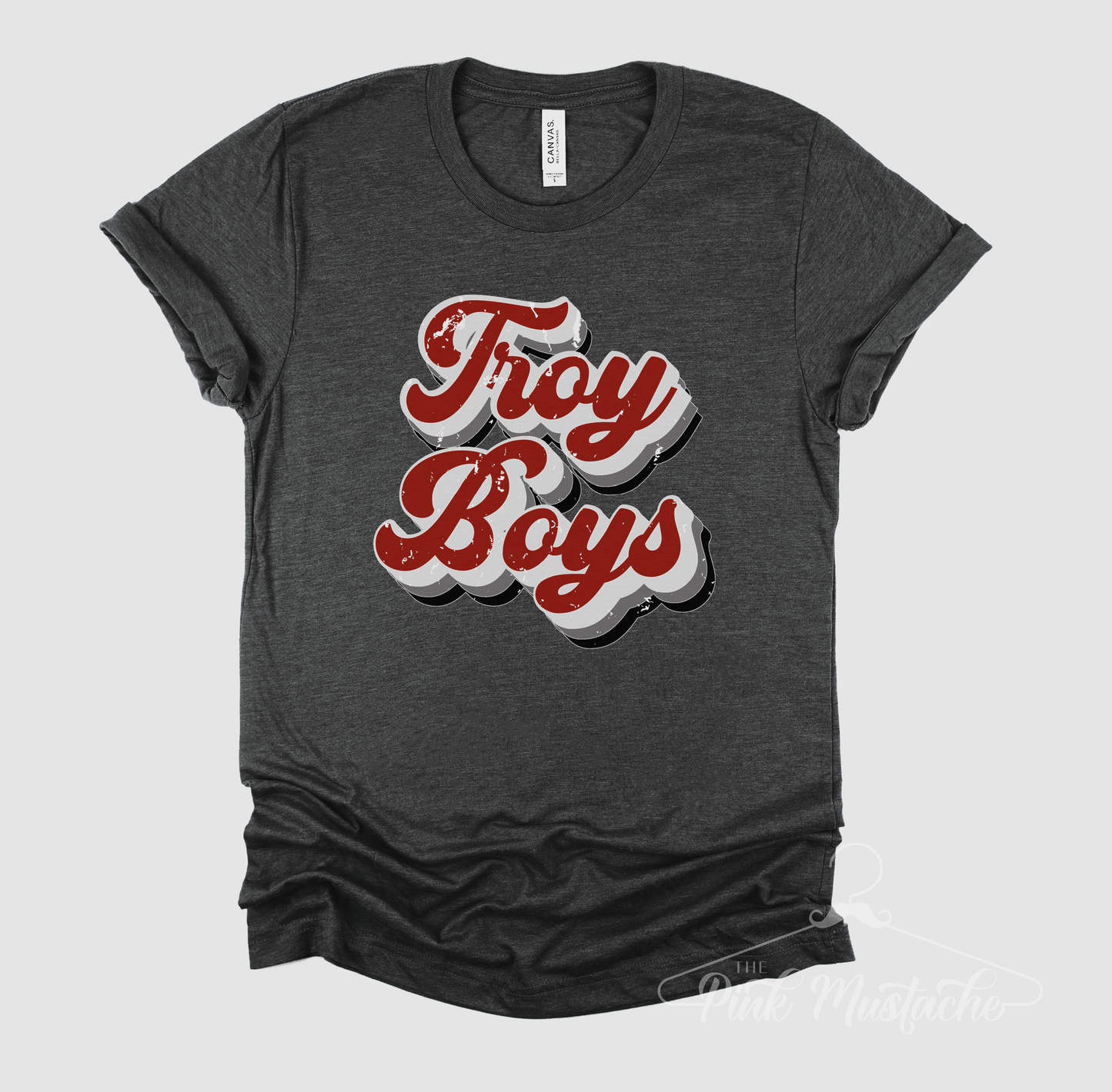 Troy Boys Trojans Soft Style Tee/ Troy Baseball Little League Shirts