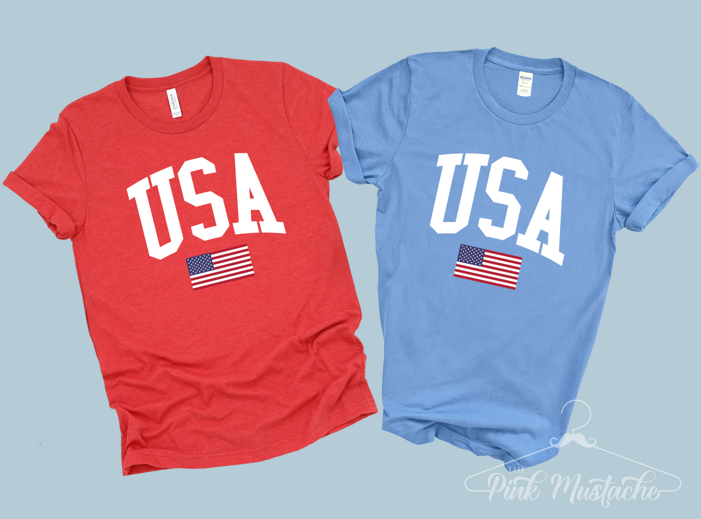 Family USA Tees /Mommy and Me Matching Tee/Bella Canvas Youth and Adult Sizing Available