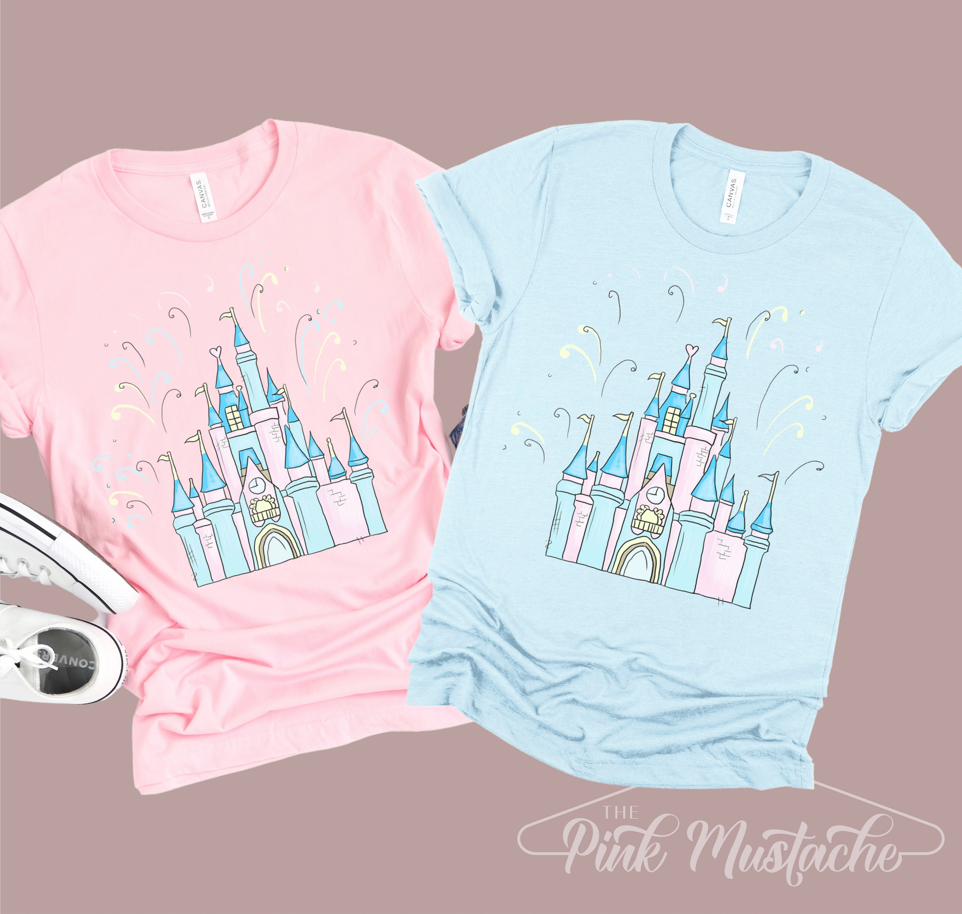 Watercolor Disney Castle Shirt by Vacation Shirts