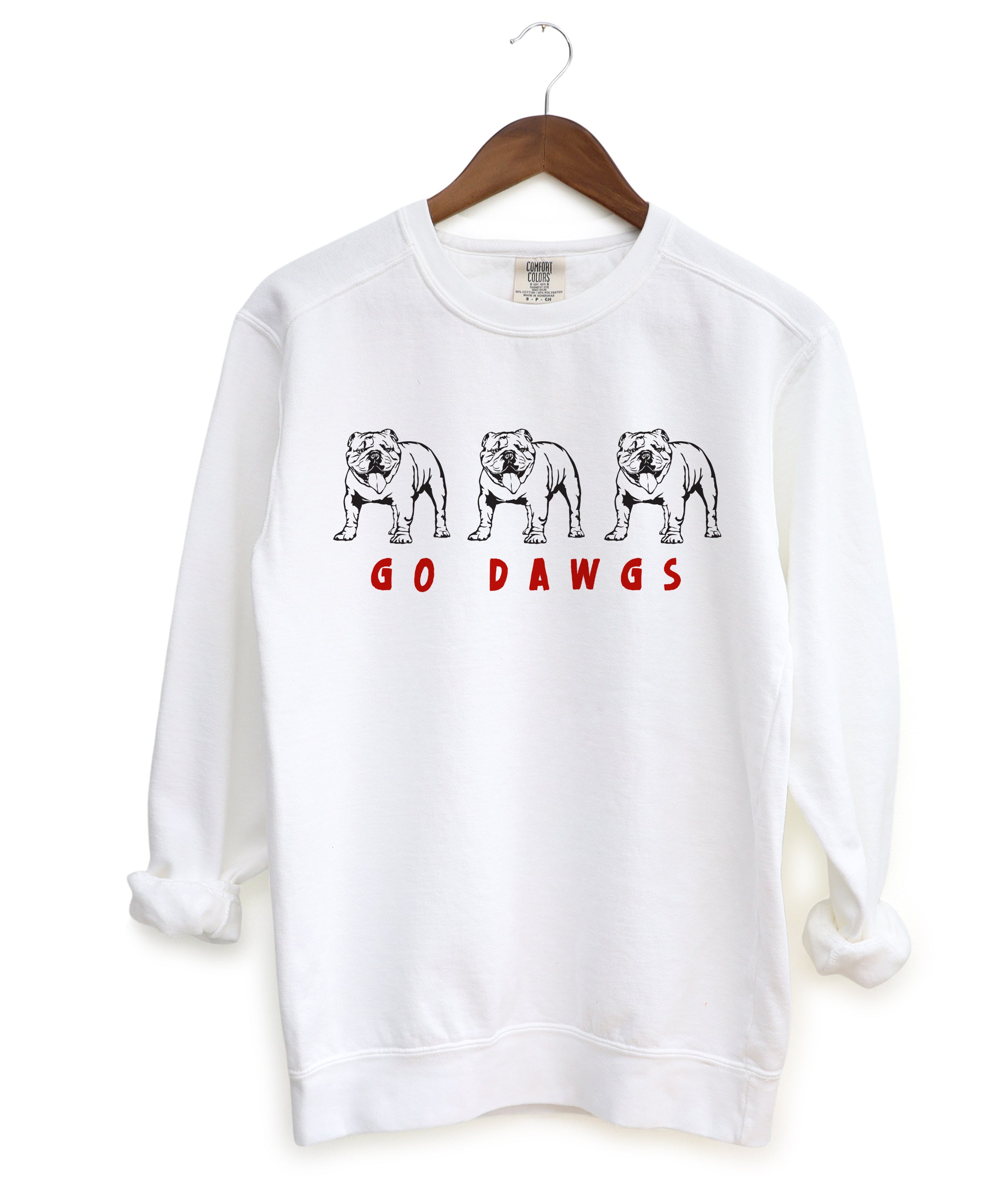 Go Dawgs Sweatshirt Comfort Colors Gildan or Bella