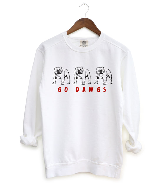 Go Dawgs Sweatshirt/ Comfort Colors, Gildan, or Bella