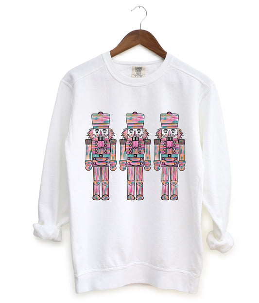 Gildan or Comfort Colors Christmas Sweatshirt - Unisex Sweatshirt- Nutcrackers