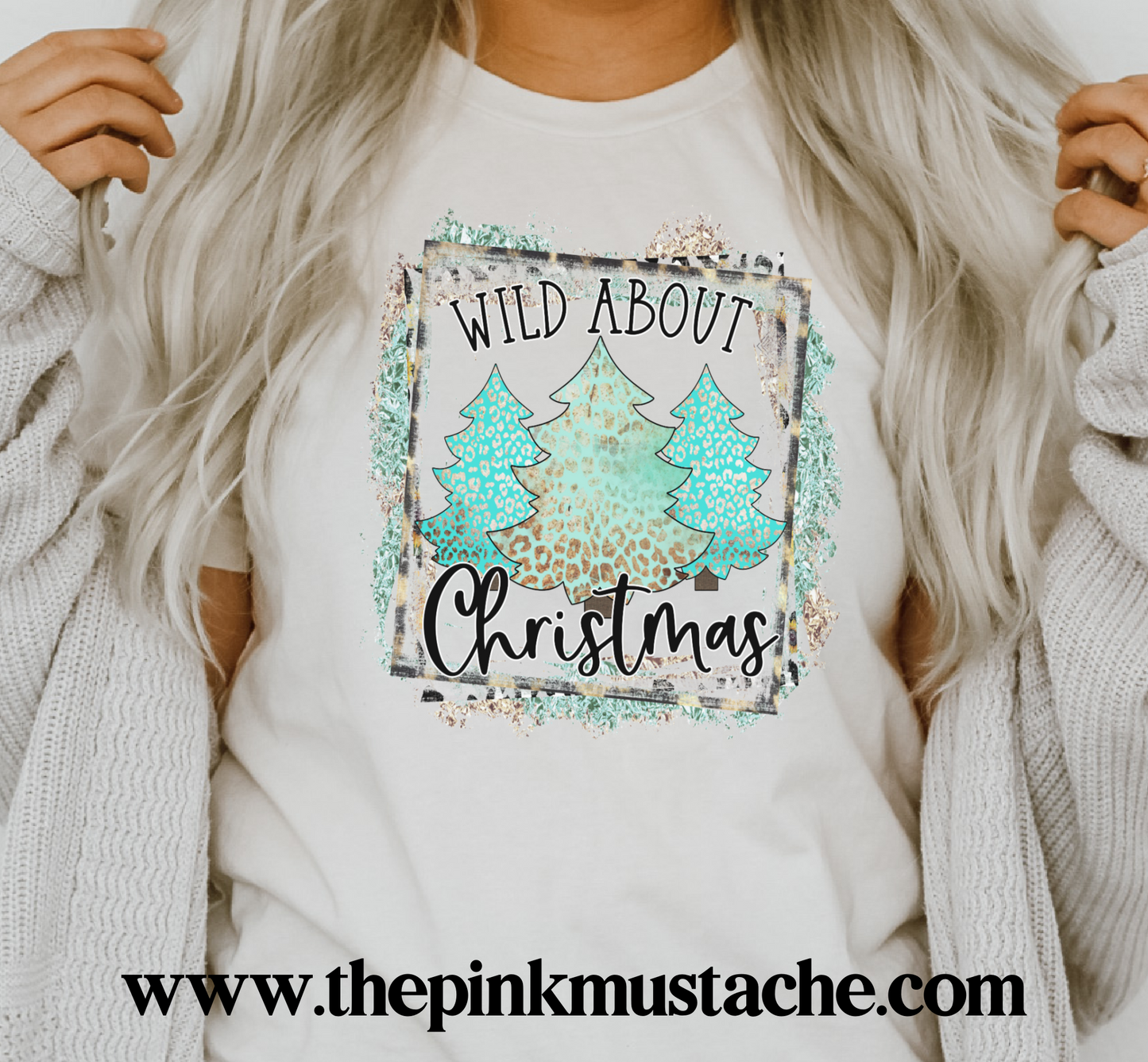 Wild About Christmas Bella Canvas T-Shirt /Youth and Adult Sizes/ Wild About Christmas Tees / Christmas T-Shirt
