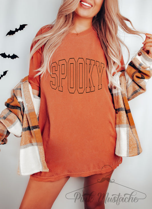Comfort Color or Bella Spooky Halloween Tee/Halloween Fall Shirt