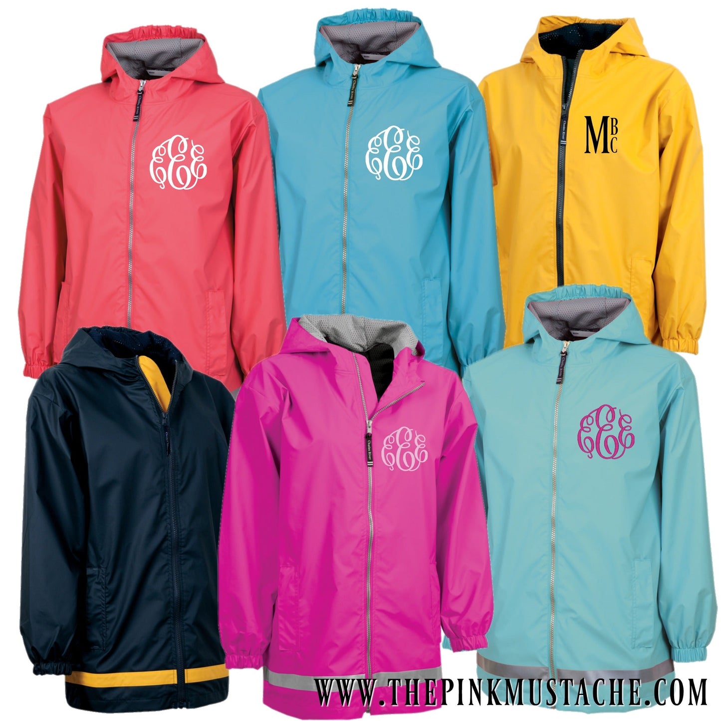 Monogrammed Charles River Toddler New Englander Rain Jacket / Children's Rain Gear / Children's Rain Jacket