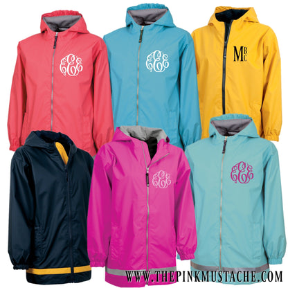 Monogrammed Charles River Toddler New Englander Rain Jacket / Children's Rain Gear / Children's Rain Jacket